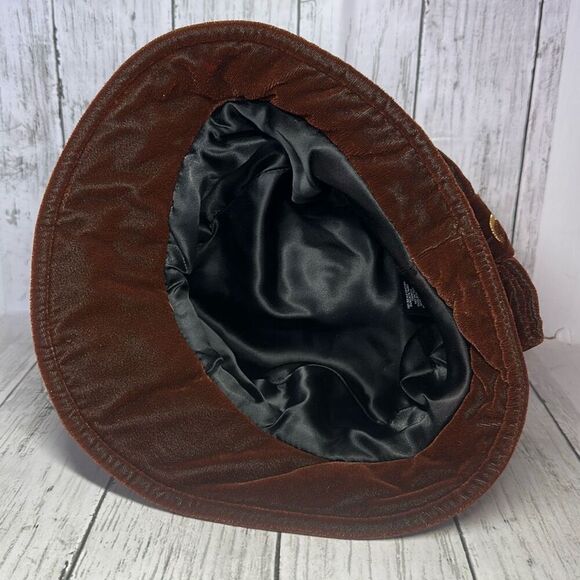 Diahann Carol Brown‎ Quilted Velvet Vintage Hat